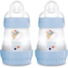 MAM Babyfles Easy Start Anti-Colic 160 Ml, 0+ Maanden, Walvis, 2 Stuks