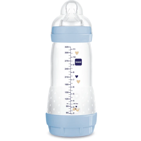 MAM Babyfles Easy Start Anti-Colic 320 Ml, 4+ Maanden, Walvis/Robbe 1 MAM Babyfles Easy Start Anti-Colic 320 Ml, 4+ Maanden, Walvis/Robbe