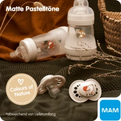 MAM Babyfles Easy Start Anti-koliek-Elementen 160 Ml 2 Stuks Konijn/uil In Grijs/roze -Kleintje Luxe mam babyfles easy start anti koliek elementen 160 ml 2 stuks konijn uil in grijs roze a309797 3