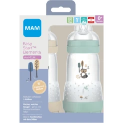 MAM Babyfles Easy Start Anti-koliek-Elementen 260 Ml 2 Stuks Vos/konijn In Beige/mint 8 MAM Babyfles Easy Start Anti-koliek-Elementen 260 Ml 2 Stuks Vos/konijn In Beige/mint -Kleintje Luxe mam babyfles easy start anti koliek elementen 260 ml 2 stuks vos konijn in beige mint a309813 3
