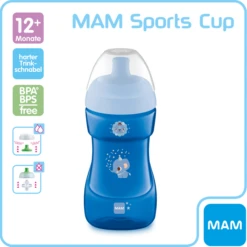 MAM Drinkbeker Sportbeker, 330 Ml, Olifant -Kleintje Luxe mam drinkbeker sportbeker 330 ml olifant a383147 4