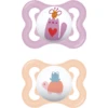 MAM Fopspeen Air Silicone, 0-6 Maanden, 2 Stuks, Cat/S Child Pad