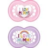 MAM Fopspeen Original Love Mummy Silicone 6+ Maanden, Roze/paars
