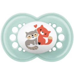 MAM Fopspeen Original Silicone, 6-16 Maanden, 2 Stuks, Vos/walvis -Kleintje Luxe mam fopspeen original silicone 6 16 maanden 2 stuks vos walvis a382464 2