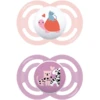 MAM Fopspeen Perfect Silicone, 6-16 Maanden, 2 Stuks, S Child Pad/zebra