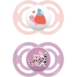 MAM Fopspeen Perfect Silicone, 6-16 Maanden, 2 Stuks, S Child Pad/zebra