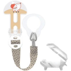 MAM Fopspeenriem Clip It! En Hoes, Vos Beige -Kleintje Luxe mam fopspeenriem clip it en hoes vos beige a326502 3