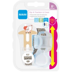 MAM Fopspeenriem Clip It! En Hoes, Vos Beige -Kleintje Luxe mam fopspeenriem clip it en hoes vos beige a326502 4