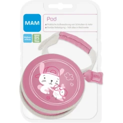 MAM Fopspeentas In Roze, Motief: Bunny -Kleintje Luxe mam fopspeentas in roze motief bunny a300524 3