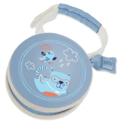 MAM Fopspeenzakje In Blauw, Motief: Kat