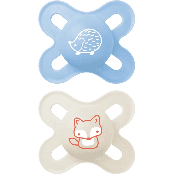 MAM Soother Start Elements Latex, 2 Stuks, Egel/vos 4 MAM Soother Start Elements Latex, 2 Stuks, Egel/vos - Afbeelding 4