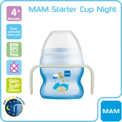 MAM Starterbeker Night 150 Ml Beer In Blauw 7 MAM Starterbeker Night 150 Ml Beer In Blauw -Kleintje Luxe mam starterbeker night 150 ml beer in blauw a309941 2