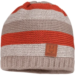 Maximo Beanie Blockringel Bruin Gevlekt/beige Bruin