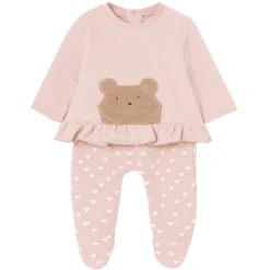 Mayoral Babyset Van Trui En Broek Roze/wit