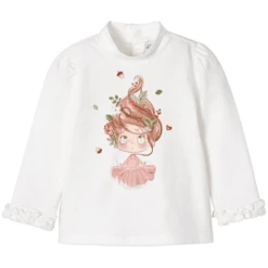 Mayoral Overhemd Met Lange Mouwen Wit