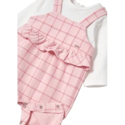 Mayoral Player Tuinbroek Roze/wit -Kleintje Luxe mayoral player tuinbroek roze wit a374887 2