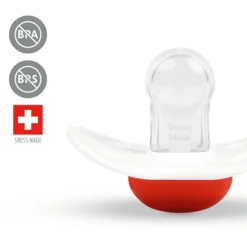 Medela Baby Original 0-6 Maanden DUO Sig Nature 4 Stuks In Wit, Rood -Kleintje Luxe medela baby original 0 6 maanden duo sig nature 4 stuks in wit rood a310943 4