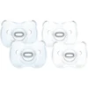 Medela Baby Soft Silicone 0-6 Maanden DUO In Lichtblauw En Transparant, 4 Stuks