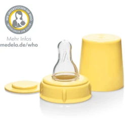 MEDELA Moedermelkfles 250ml Met Speen M Medium Flow -Kleintje Luxe medela moedermelkfles 250ml met speen m medium flow a129446 4