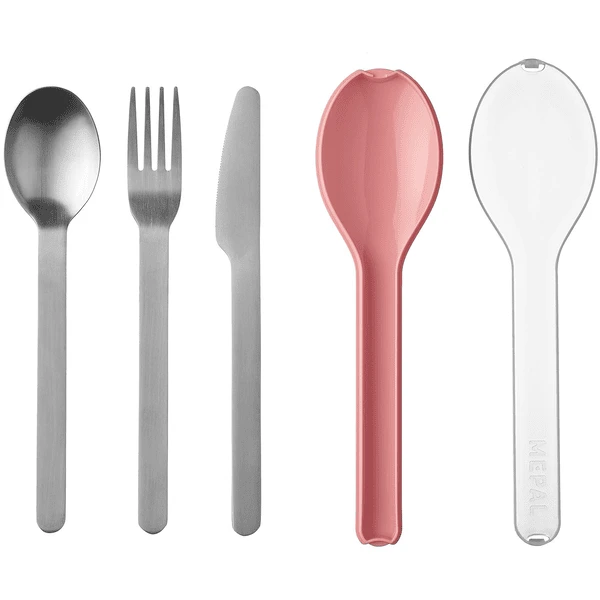 MEPAL Ellipse 3-delige Bestekset - Nordic Roze 1 MEPAL Ellipse 3-delige Bestekset - Nordic Roze
