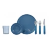 MEPAL Kinderservies Set Mio 6 Stuks - Diep Blauw