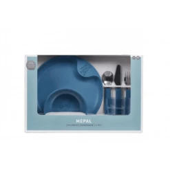 MEPAL Kinderservies Set Mio 6 Stuks - Diep Blauw -Kleintje Luxe mepal kinderservies set mio 6 stuks diep blauw a349048 2