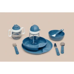 MEPAL Kinderservies Set Mio 6 Stuks - Diep Blauw -Kleintje Luxe mepal kinderservies set mio 6 stuks diep blauw a349048 3