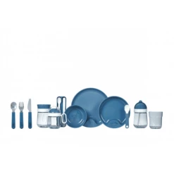 MEPAL Kinderservies Set Mio 6 Stuks - Diep Blauw -Kleintje Luxe mepal kinderservies set mio 6 stuks diep blauw a349048 4