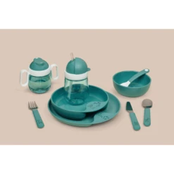MEPAL Leren Bord Mio - Diep Turquoise -Kleintje Luxe mepal leren bord mio diep turquoise a318977 3