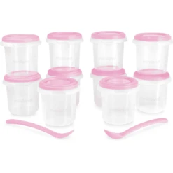 Miniland Bewaarpot Set 10 Hermisized Roos -Kleintje Luxe miniland bewaarpot set 10 hermisized roos a344295 3