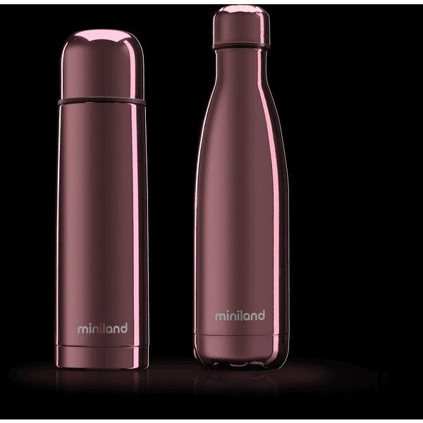 Miniland MyBaby&me Deluxe Thermosfles Roségoud 500ml 4 Miniland MyBaby&me Deluxe Thermosfles Roségoud 500ml - Afbeelding 4
