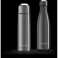 Miniland MyBaby&me Deluxe Thermosfles Zilver 500ml -Kleintje Luxe miniland mybabyme deluxe thermosfles zilver 500ml a265713 3