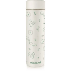 Miniland Natuurlijke Thermo Thermo S-fles Beige /groen 450 Ml