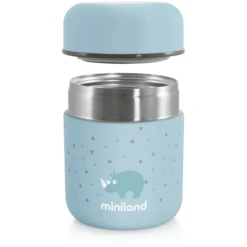 Miniland Silky Food Thermo Minicontainer Turquoise 280 Ml -Kleintje Luxe miniland silky food thermo minicontainer turquoise 280 ml a265054 2