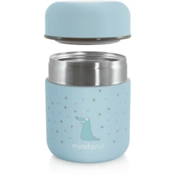 Miniland Silky Food Thermo Minicontainer Turquoise 280 Ml -Kleintje Luxe miniland silky food thermo minicontainer turquoise 280 ml a265054 4