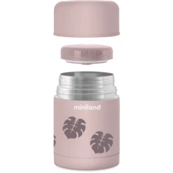 Miniland Thermische Voedselcontainer Thermy Leaves 600ml -Kleintje Luxe miniland thermische voedselcontainer thermy leaves 600ml a362162 2