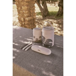 Miniland Thermische Voedselcontainer Thermy Leaves 600ml -Kleintje Luxe miniland thermische voedselcontainer thermy leaves 600ml a362162 3