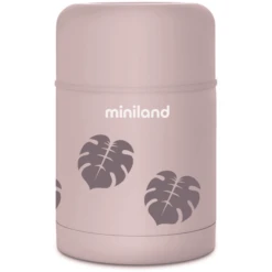 Miniland Thermische Voedselcontainer Thermy Leaves 600ml -Kleintje Luxe miniland thermische voedselcontainer thermy leaves 600ml a362162 4