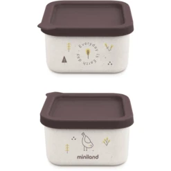 Miniland Voedselcontainer Naturset 2 Kuiken, 2 Stuks. -Kleintje Luxe miniland voedselcontainer naturset 2 kuiken 2 stuks a362295 3