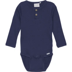 Minymo Body Met Lange Mouwen Donkerblauw