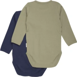 Minymo Bodysuit Met Lange Mouwen 2 Pack Dark Navy -Kleintje Luxe minymo bodysuit met lange mouwen 2 pack dark navy a412566 4