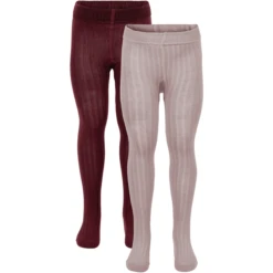 Minymo Panty 2 Pack Rose Smoke -Kleintje Luxe minymo panty 2 pack rose smoke a412552 3