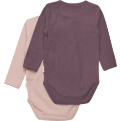 Minymo Rompertje Met Lange Mouwen 2-pack Misty Rose -Kleintje Luxe minymo rompertje met lange mouwen 2 pack misty rose a412562 4