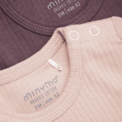 Minymo Shirt Met Lange Mouwen 2-pack Misty Rose -Kleintje Luxe minymo shirt met lange mouwen 2 pack misty rose a412385 2