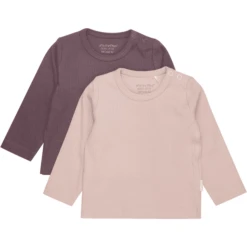 Minymo Shirt Met Lange Mouwen 2-pack Misty Rose -Kleintje Luxe minymo shirt met lange mouwen 2 pack misty rose a412385 3