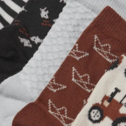 Minymo Sokken 5 Pak Schildpad Schelp -Kleintje Luxe minymo sokken 5 pak schildpad schelp a412103 3