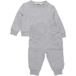 Minymo Sweat Set Greymelange -Kleintje Luxe minymo sweat set greymelange a412139 2