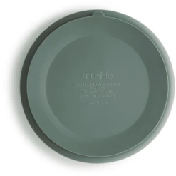 Mushie Bord, Cambridge Blauw -Kleintje Luxe mushie bord cambridge blauw a399414 2