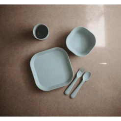 Mushie Mok 200 Ml 2 Stuks, Powder Blauw -Kleintje Luxe mushie mok 200 ml 2 stuks powder blauw a399205 3