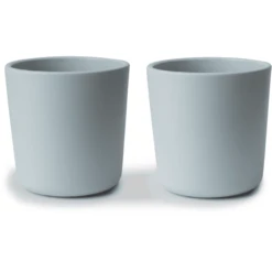 Mushie Mok 200 Ml 2 Stuks, Powder Blauw -Kleintje Luxe mushie mok 200 ml 2 stuks powder blauw a399205 4